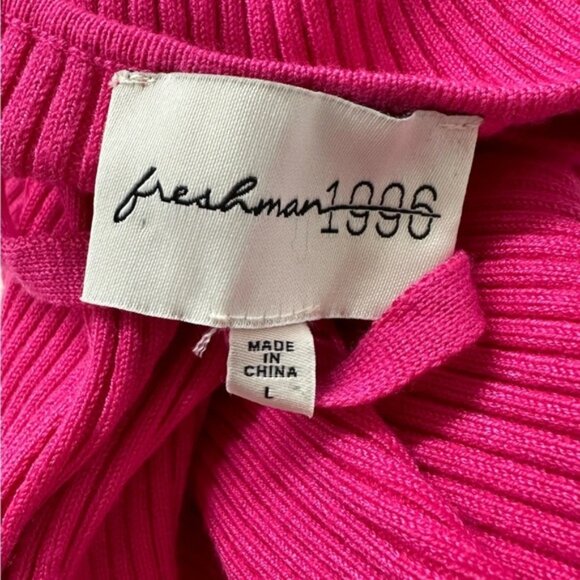 Hot Pink Cami Knit Sweater Dress - Picture 4 of 4